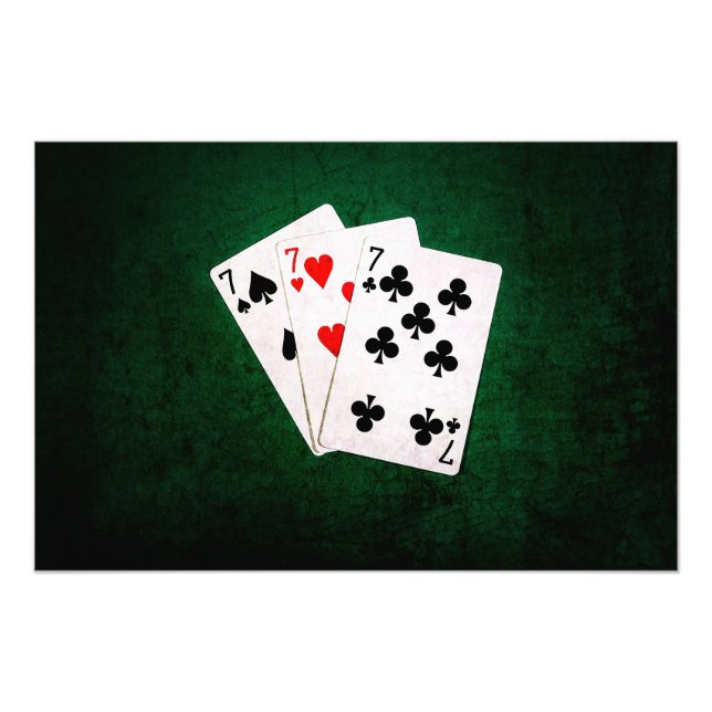 Blackjack 21 - sju, sju, sju fototryck (Framsidan)