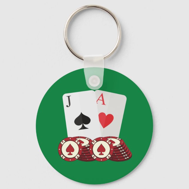 Blackjack Keychains Nyckelring (Framsida)