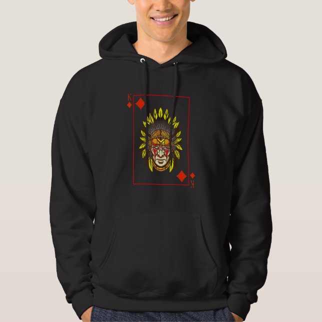Blackjack Kung i det inhemska amerikanska Krig Bon Hoodie (Framsida)