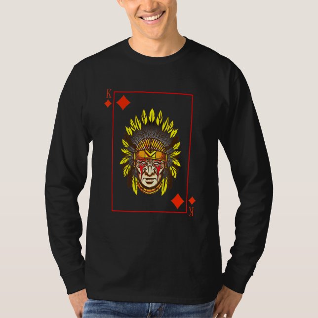 Blackjack Kung i det inhemska amerikanska Krig Bon T Shirt (Framsida)