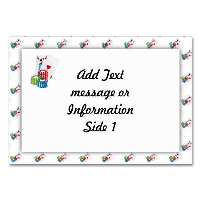 Blackjack med Chip Bordsnummer (Framsidan)