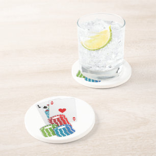 Blackjack med Chip Underlägg