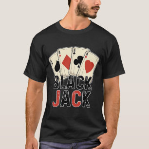 Blackjack Player Spelare 21 Card Casino T Shirt
