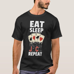 Blackjack Player Spelare 21 Card Casino T Shirt