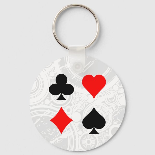 Blackjack/Poker Card Kostym: Vector Art: Keychain Nyckelring (Framsida)