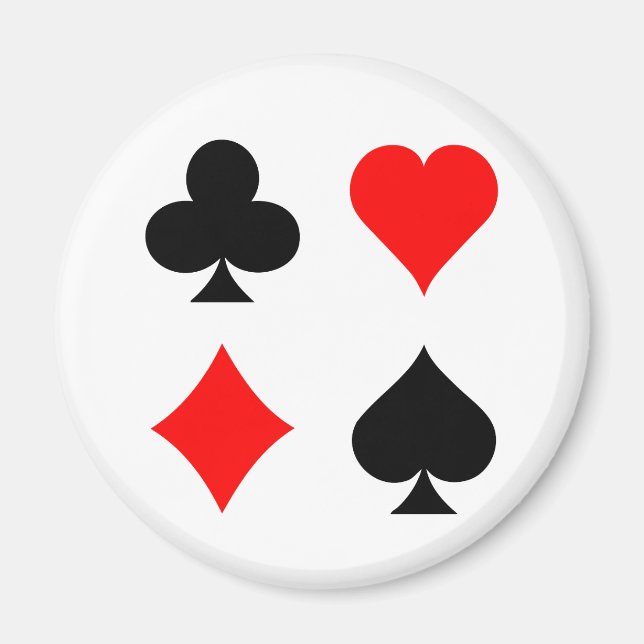 Blackjack/Poker Card Kostym: Vector Art: Magnet (Framsidan)