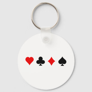Blackjack/Poker Card-Kostym: Vektorbild: Nyckelring