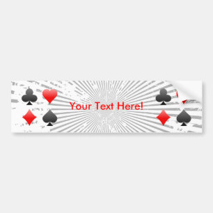 Blackjack-/pokerkortkostymer: Bildekal