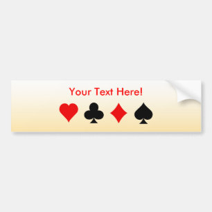 Blackjack-/pokerkortkostymer: Bildekal