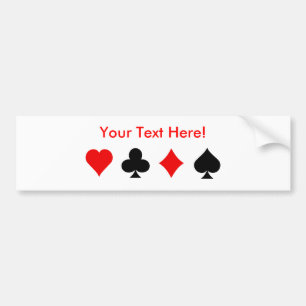 Blackjack-/pokerkortkostymer: Vektorkonst: Bildekal