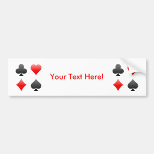 Blackjack-/pokerkortkostymer: Vektorkonst: Bildekal