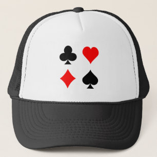 Blackjack-/pokerkortkostymer: Vektorkonst: Keps