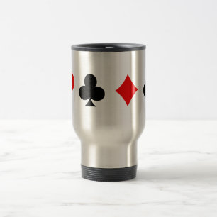 Blackjack-/pokerkortkostymer: Vektorkonst: Mugg
