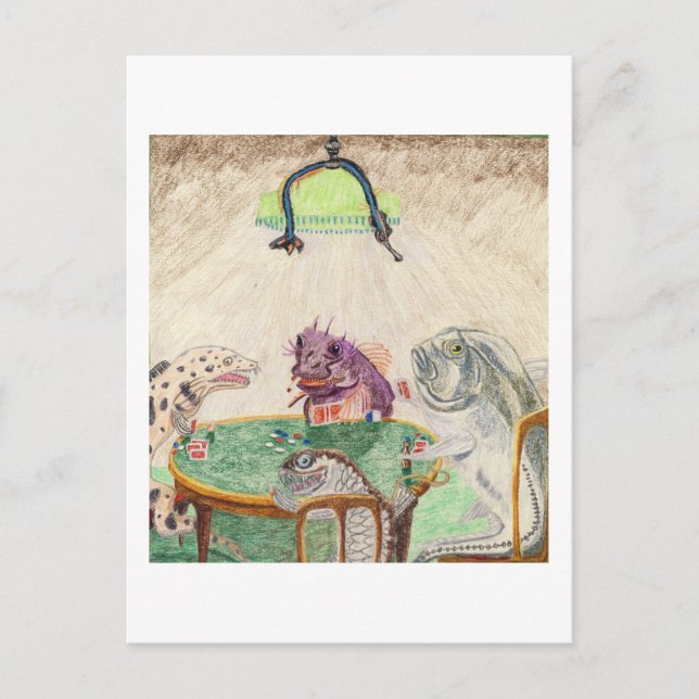 Blackjack-spelare Vykort (Framsida)