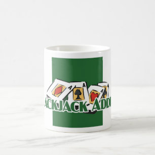 Blackjackknarkare mugg för vit