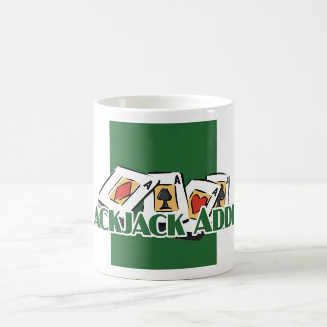 Blackjackknarkare mugg för vit (Center)