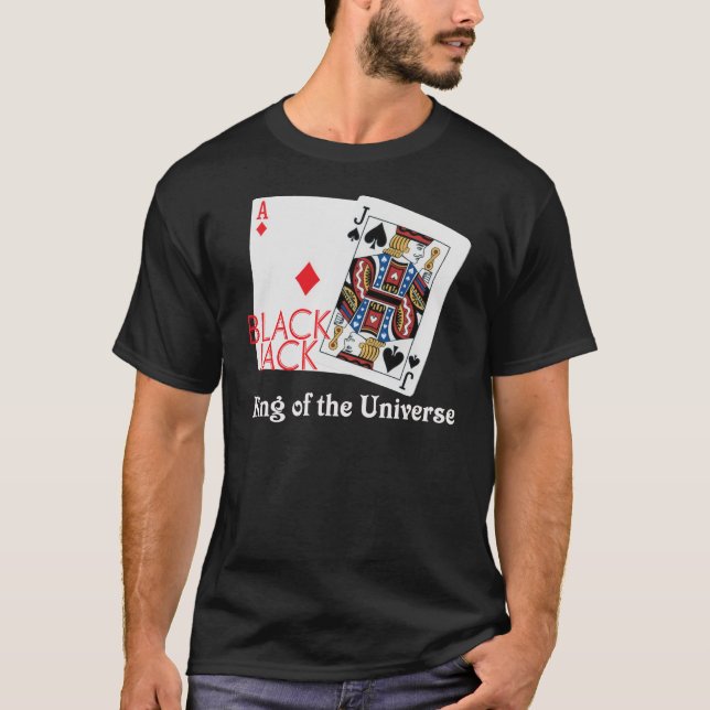 Blackjackkung av universumskjortan t-shirt (Framsida)