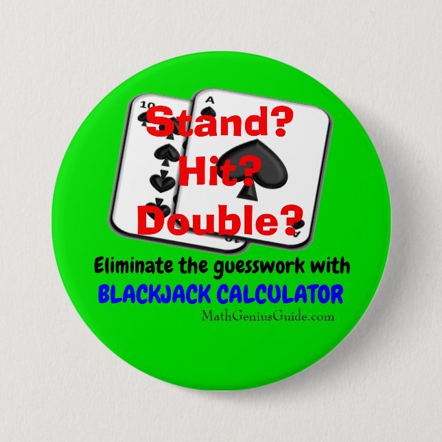 Blackjackräknemaskinen knäppas knapp (Framsida)