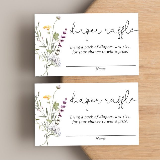 Bläckkort för jodblommor i vår-babyduschkort tilläggskort (Skapare uppladdad)