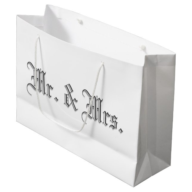 Blackletter Vin Gift Bag (Framsidan Vinklad)