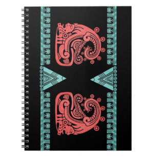 Blacklight Aztec krigareHieroglyph Anteckningsbok