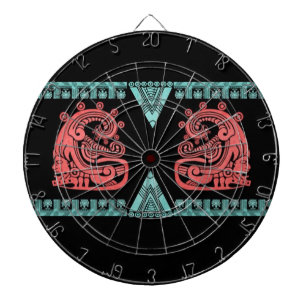 Blacklight Aztec krigareHieroglyph Darttavla