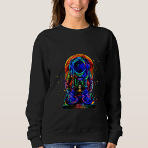 Blacklight Dj Astronaut spelar Music Rymden T Shirt