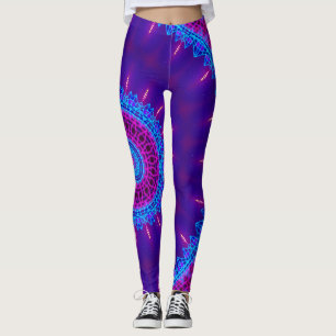 Blacklight för Tokyo solnedgångneon hänförd Leggings