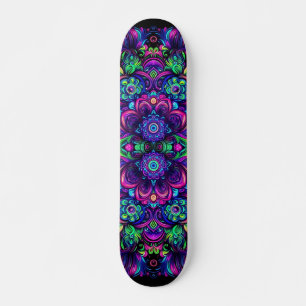 Blacklight Graffiti Mönster Skateboard