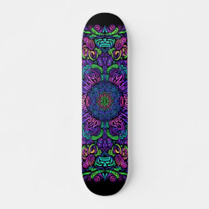 Blacklight Graffiti Mönster Skateboard