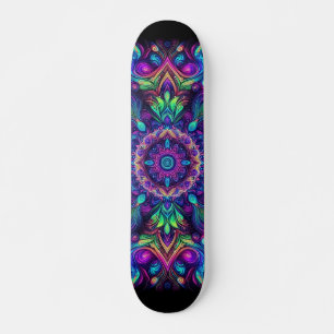 Blacklight Graffiti Mönster Skateboard