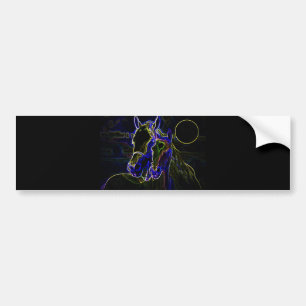 Blacklight Horses Bildekal