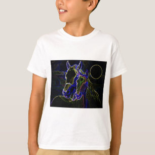 Blacklight Horses T Shirt