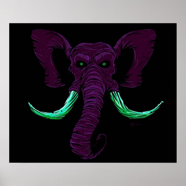 Blacklight Mammoth Poster (Framsidan)