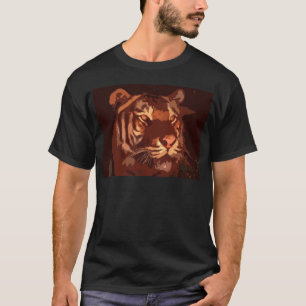 Blacklight Tiger Ansikte Tee