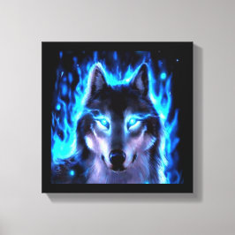 BLACKLIGHT VARG CANVAS WALL DEKORATION