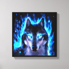 BLACKLIGHT VARG CANVAS WALL DEKORATION