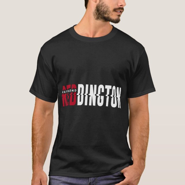Blacklist Thzed Reddington-Logotyp T Shirt (Framsida)