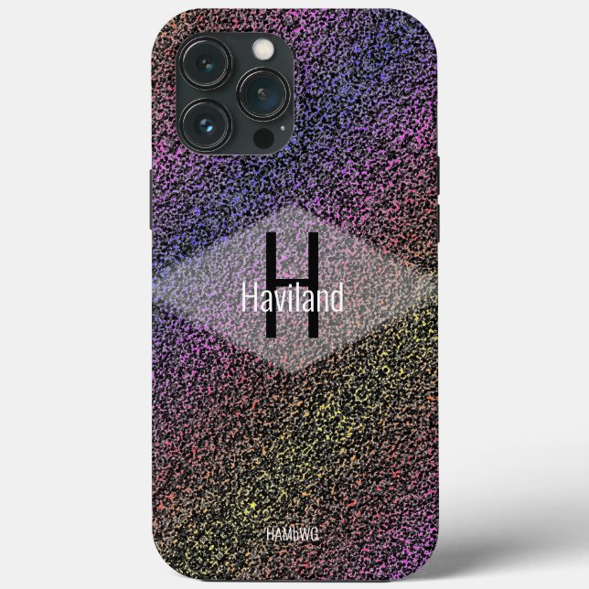 BlackMonogram Mottled CaseMate iPhone HAMbyWG (Baksida)