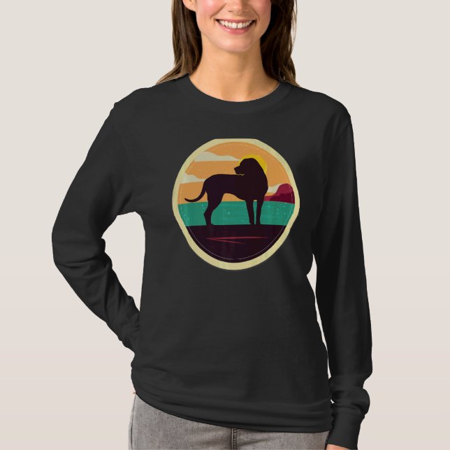 Blackmouth Cur Retro T Shirt (Framsida)