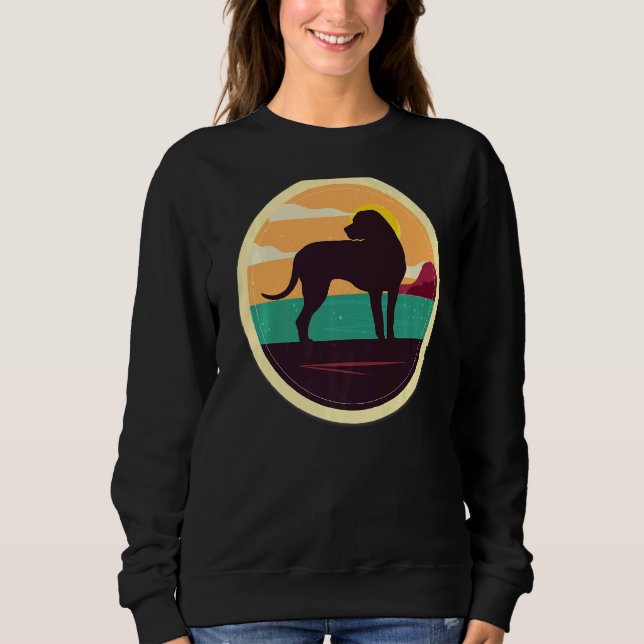 Blackmouth Cur Retro T Shirt (Framsida)