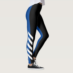 Black'n'Blue randdamasker Leggings