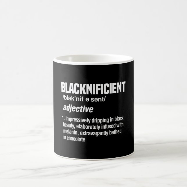 Blacknificent Black History Afro American African Kaffemugg (Center)