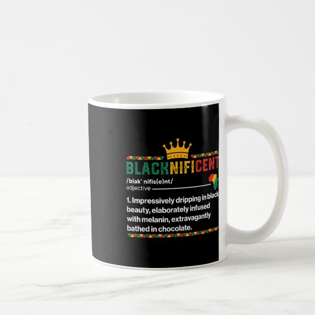 Blacknificent Definition African Black Pride Melan Kaffemugg (Höger)