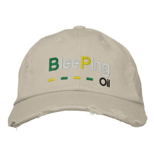 Bläckolja Broderad Keps