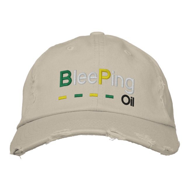 Bläckolja Broderad Keps (Framsida)