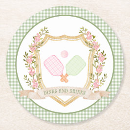 Bläckor och drycker| Preppy Pickle Boll Underlägg Papper Rund