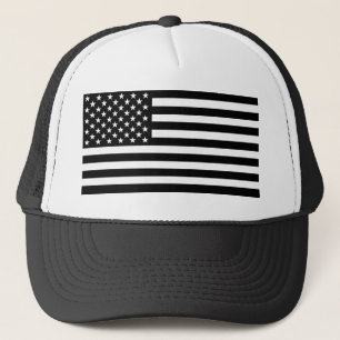 Blackout American Flagga Truckerkeps