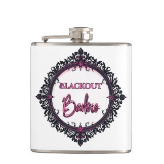 Blackout Barbie Flask | Mörk Glam Festpresent Fickplunta