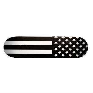 Blackoutamerikanska flaggan mini skateboard bräda 18,7 cm